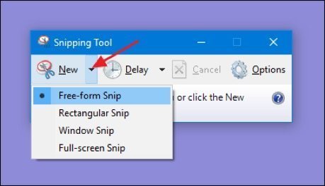 snipping tool - Cara Screenshot Laptop