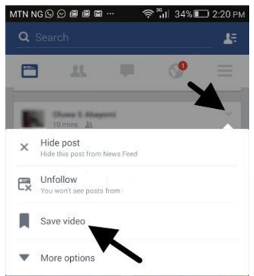 How to download Facebook videos from Android