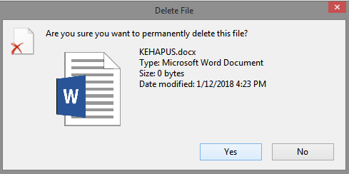 Cara Mengembalikan File Yang Terhapus